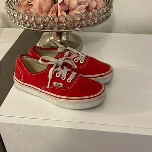 Kids red vans 2.5